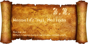 Wesselényi Melinda névjegykártya